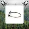 Pine Tree Ring - Forest Ring - Nature Jewelry - Evergreen Tree - Fir - Pagan Symbolism - Tree Rings - Stack Ring - Winter Solstice