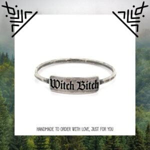 Witch Bitch - Dainty Silver Stacking Ring - Witchcraft - Coven Jewelry - Sister Witch - Pagan - Wiccan