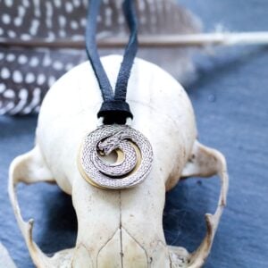 Jormungandr Norse Necklace, Norse Pagan Jewelry, Viking Costume Gifts, Viking Necklace Jewelry Men, Viking Shaman Pendant, Midgard Serpent