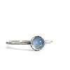 Sterling Silver Rainbow Moonstone Ring - Stackable Gemstone Rings for Women - Crystal Rings for Women