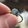 Labradorite Stacking Ring, Dainty Silver Ring, Gemstone Jewelry, Sterling Silver Gemstone Ring, Unique Gift for Her, Blue Stone Silver Ring