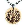Walpurgis Night Witch Necklace Witches Bonfire Pendant Pagan Festival Jewelry Occult Gift for Her Wiccan Ritual Amulet Witchy Accessory