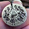 Walpurgis Night Witch Necklace Witches Bonfire Pendant Pagan Festival Jewelry Occult Gift for Her Wiccan Ritual Amulet Witchy Accessory