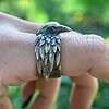 Viking Raven Ring Odin Hugin Munin Norse Mythology Jewelry Pagan Gift for Him Nordic Spirit Animal Band Anniversary Men's Accessory