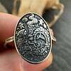 Sterling Silver Hansel and Gretel Ring, Fairy Tale Storybook Jewelry, Grimm Brothers Witch Oven Scene, Handmade Fantasy Ring