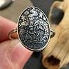 Sterling Silver Hansel and Gretel Ring, Fairy Tale Storybook Jewelry, Grimm Brothers Witch Oven Scene, Handmade Fantasy Ring