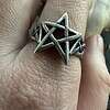 Sterling Silver Celtic Knot Pentagram Ring, Witchy Pagan Jewelry, Wiccan Star Gift for Her, Spiritual Protection Symbol, Statement Band