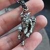 handcrafted krampus pendant Sterling Silver Krampus Pendant