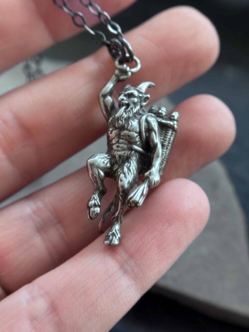 Sterling Silver Krampus Pendant