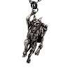 handcrafted krampus pendant Sterling Silver Krampus Pendant