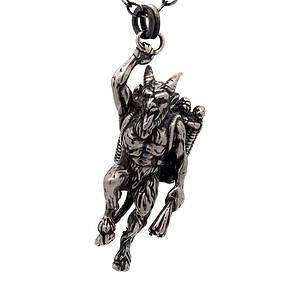 handcrafted krampus pendant Walpurgis Night Witch Necklace Witches Bonfire Pendant Pagan Festival Jewelry Occult Gift for Her Wiccan Ritual Amulet Witchy Accessory