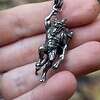 handcrafted krampus pendant Sterling Silver Krampus Pendant