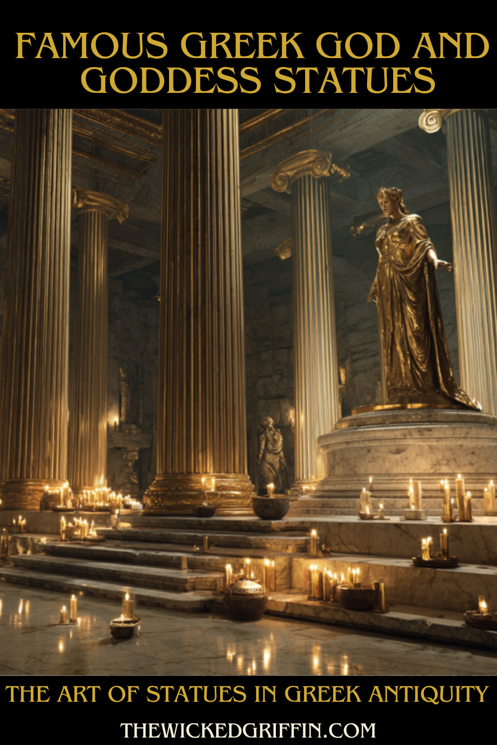 famous greek god and goddess statues