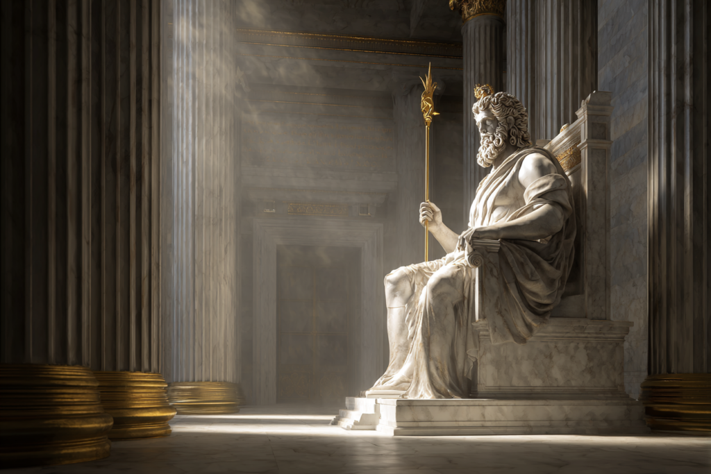 Famous Greek god and goddess statues