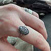 il_fullxfull.7667074027_dwvx.jpg Sterling Silver Alice in Wonderland Ring, Storybook Jewelry with White Rabbit House Scene