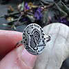 Sterling Silver Cat Ring - I Do Not Think Therefore I Do Not Am