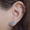 Raven Stud Earrings - Huginn and Muninn - Odin's Ravens - Viking Jewelry - Elder Futhark Runes - Norse Pagan Raven Stud Earrings - Huginn and Muninn - Odin's Ravens - Viking Jewelry - Elder Futhark Runes - Norse Pagan