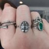 Sterling Silver Alice in Wonderland Ring, Storybook Jewelry Tweedledee and Tweedledum, Handmade Fantasy Ring, Literary Folklore Jewelry Sterling Silver Alice in Wonderland Ring, Storybook Jewelry Tweedledee and Tweedledum, Handmade Fantasy Ring, Literary Folklore Jewelry