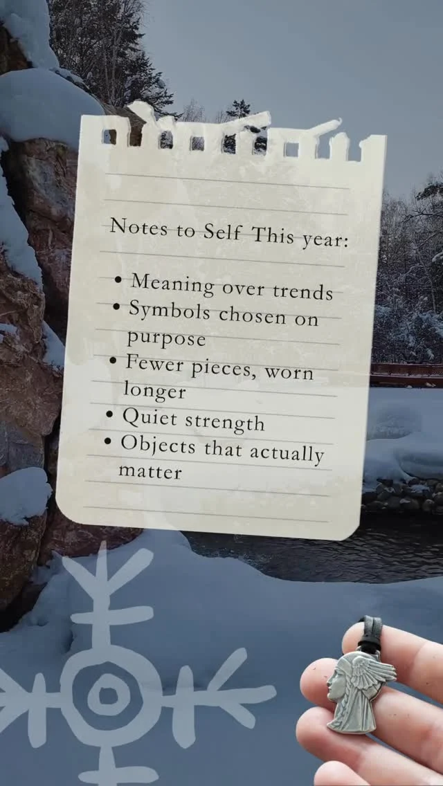This year, we’re not buying things just to keep up.

If you need the reminder:

✔️ You don’t need what’s trending
✔️ You don’t need to explain your symbols
✔️ What you choose to wear can mean something

Which one of these are you carrying into 2026? 🖤
