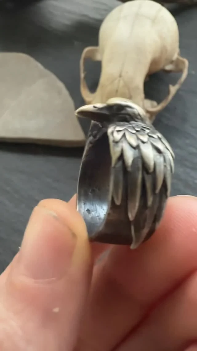 I love these raven rings so much 🖤

This mornings pretties shipping out. 

All items handmade by me to order for you 😉